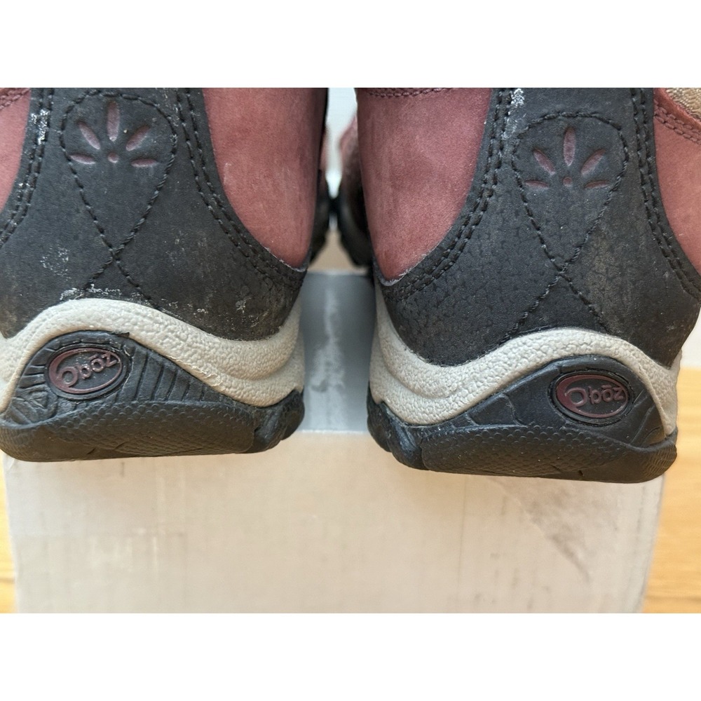 OBOZ Womens Burgundy Sapphire B-Dry Mid Waterproof Hiking Boot Sz 7‎ Gorpcore - Picture 10 of 13